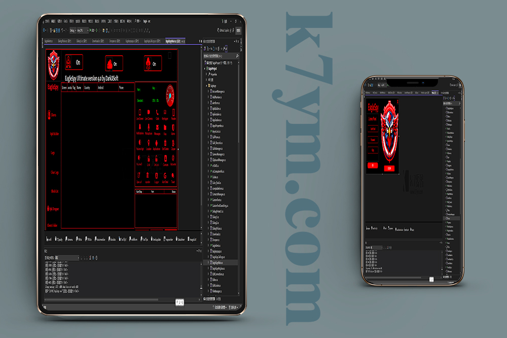 首发EagleSpy v3开源代码/安卓远程控制开源代码/远程控制源码/手机远程控制/c++开发